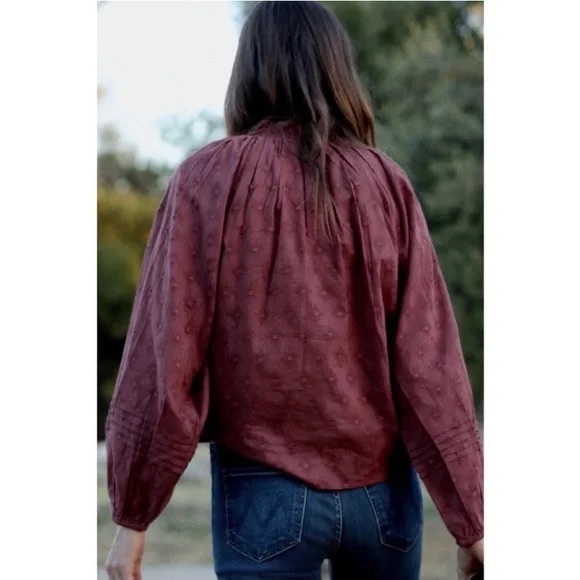 Cleobella Antonia Textured Buttondown Blouse - Picture 2 of 3